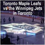 Toronto Maple Leafs vs the Winnipeg Jets in Toronto