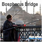 Bosphorus River and Galata Bridge